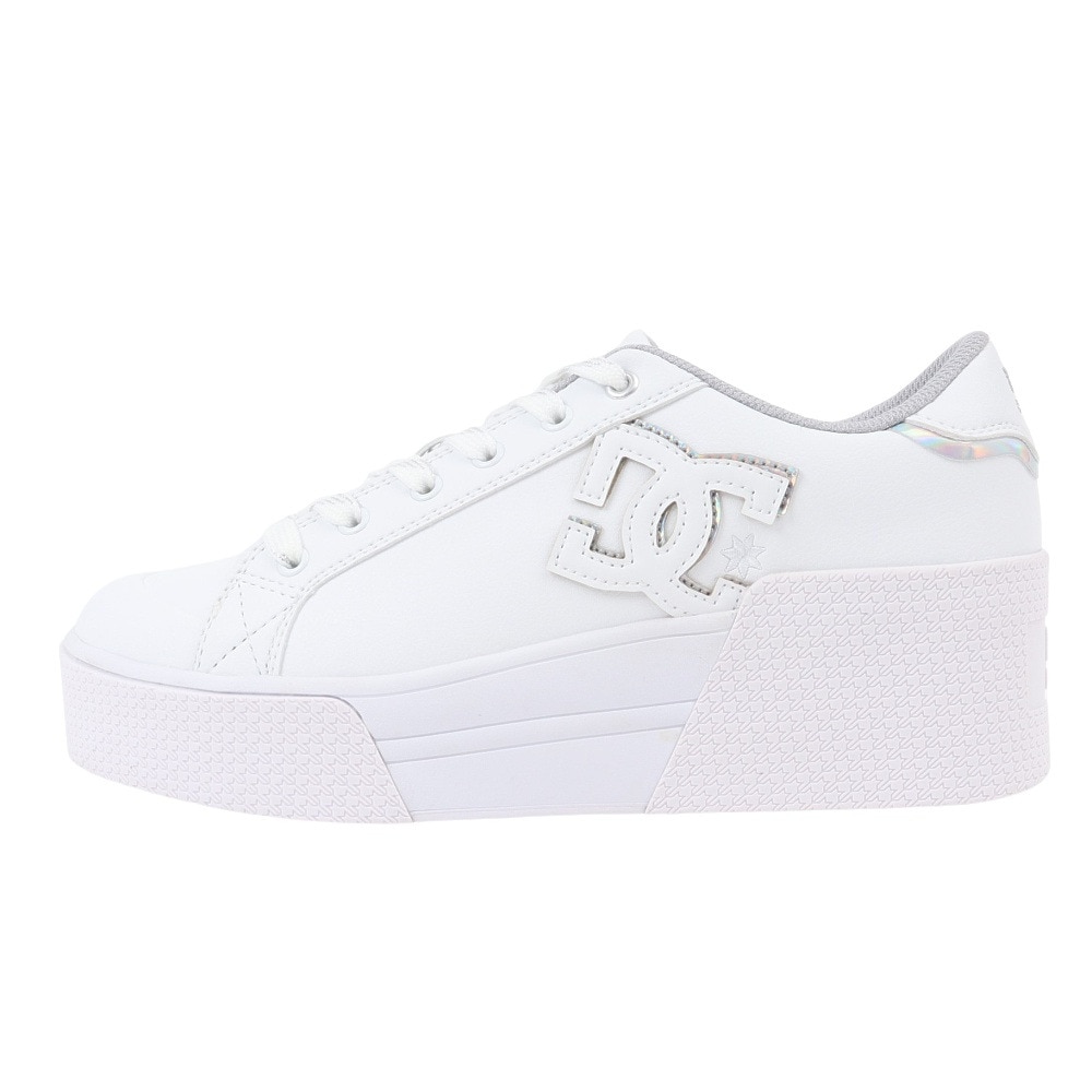 ディーシーシューズ（DC SHOES）（レディース）スニーカー チェルシーライトウェッジ ホワイト 24FWDW244601 WS4 ボーダーシューズ カジュアル タウン 軽量 