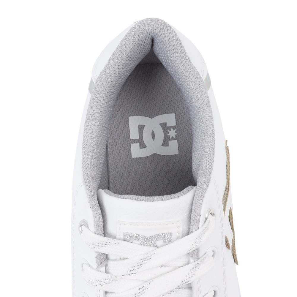ディーシーシューズ（DC SHOES）（レディース）スニーカー チェルシーライトウェッジ ホワイト 24FWDW244601 WS4 ボーダーシューズ カジュアル タウン 軽量 