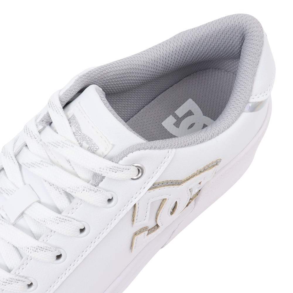 ディーシーシューズ（DC SHOES）（レディース）スニーカー チェルシーライトウェッジ ホワイト 24FWDW244601 WS4 ボーダーシューズ カジュアル タウン 軽量 