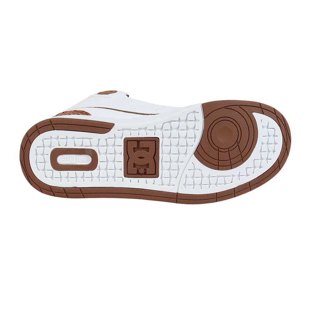 ディーシーシューズ（DC SHOES）（レディース）スニーカー ボーダーシューズ ユニバーシティ ミッド SE SN フットウェア ホワイト ブラウン 25FWDW254303WBR