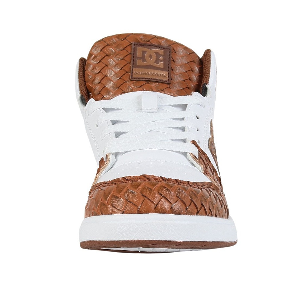 ディーシーシューズ（DC SHOES）（レディース）スニーカー ボーダーシューズ ユニバーシティ ミッド SE SN フットウェア ホワイト ブラウン 25FWDW254303WBR