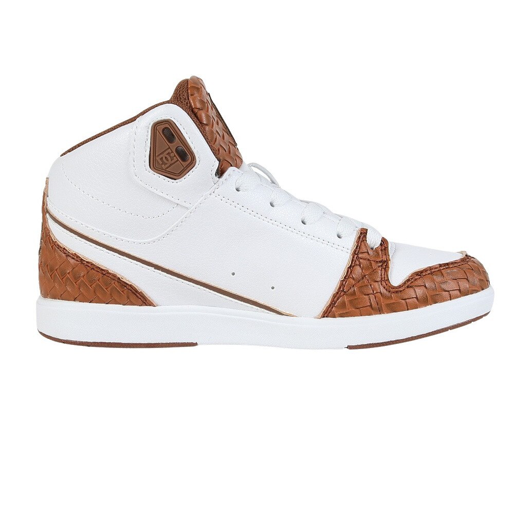 ディーシーシューズ（DC SHOES）（レディース）スニーカー ボーダーシューズ ユニバーシティ ミッド SE SN フットウェア ホワイト ブラウン 25FWDW254303WBR