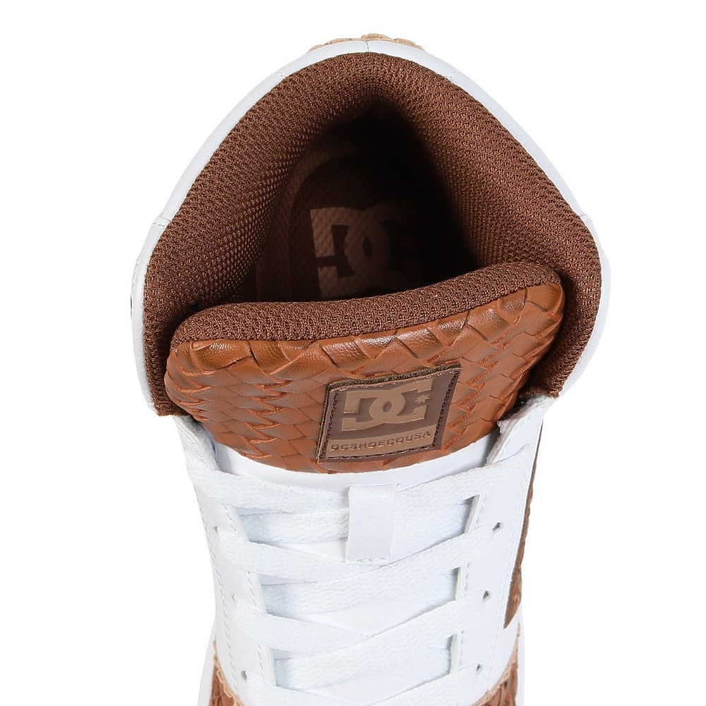 ディーシーシューズ（DC SHOES）（レディース）スニーカー ボーダーシューズ ユニバーシティ ミッド SE SN フットウェア ホワイト ブラウン 25FWDW254303WBR