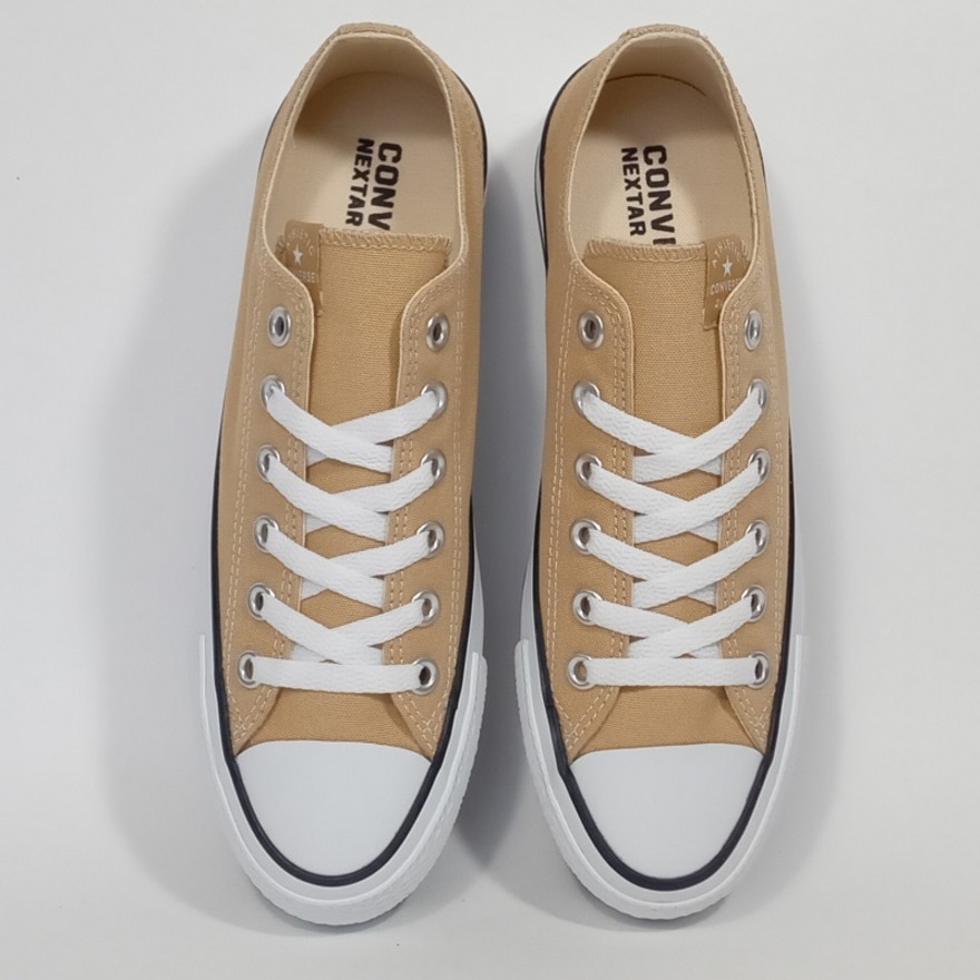 コンバース（CONVERSE）（レディース）スニーカー NEXTAR110 PLTS OX ベージュ 38001230 23SS スポーツ カジュアル シューズ キャンパス 厚底