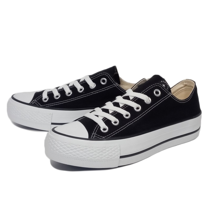 コンバース（CONVERSE）（レディース）スニーカー NEXTAR110 PLTS OX ブラック 黒 38001231 23SS スポーツ  カジュアル シューズ キャンパス 厚底