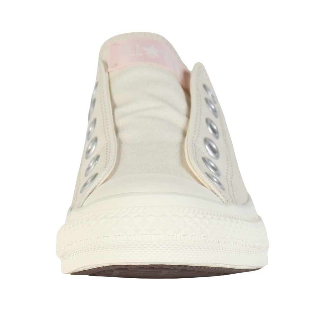 コンバース（CONVERSE）（レディース）スニーカー キャンパスシューズ オールスター スリップ FE OX ホワイト ピンク 31315611 カジュアルシューズ