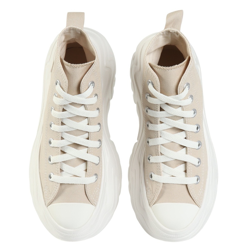 コンバース（CONVERSE）（レディース）スニーカー キャンパスシューズ オールスター シティハイク HI LBG ベージュ 31315871 カジュアル 厚底
