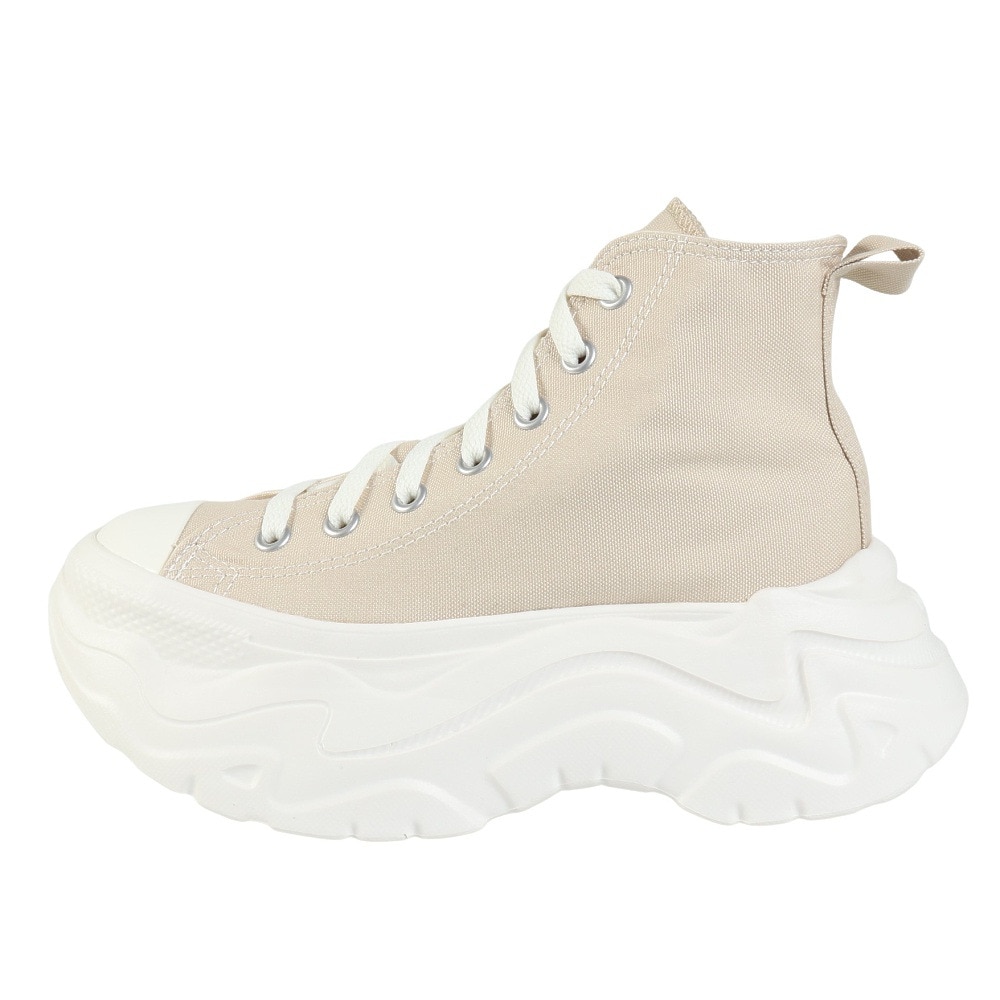 コンバース（CONVERSE）（レディース）スニーカー キャンパスシューズ オールスター シティハイク HI LBG ベージュ 31315871 カジュアル 厚底