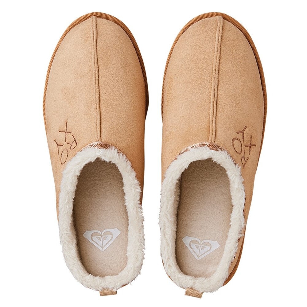 ロキシー（ROXY）（レディース）スニーカー イージーゴースエード EASY GO SUEDE キャメル 21FWRSD214501CSN シューズ スリッポン モコモコ 暖かい 