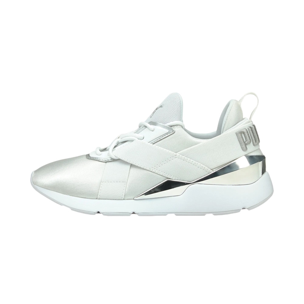 スニーカー プーマ ミューズ X3 メタリック 375131 02 WHT スポーツシューズ