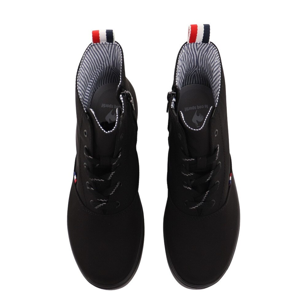 ルコックスポルティフ（lecoqsportif）（レディース）スニーカー スポーツシューズ テルナ3 ミッドカットレインブーツ QL3TJD30BK 防水設計 レインシューズ