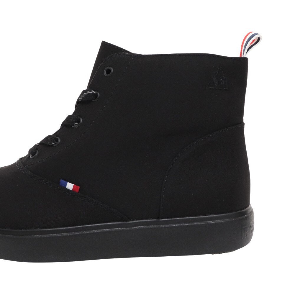 ルコックスポルティフ（lecoqsportif）（レディース）スニーカー スポーツシューズ テルナ3 ミッドカットレインブーツ QL3TJD30BK 防水設計 レインシューズ