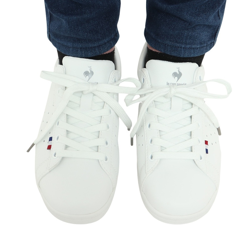 ルコックスポルティフ（lecoqsportif）（レディース）スニーカー ラ ローラン SL ホワイト グレー QL1VJC02WG スポーツシューズ タウン 軽量 消臭 クッション