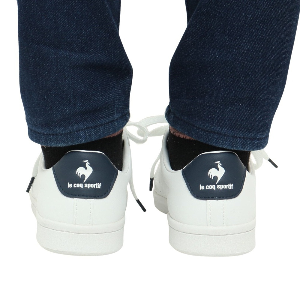 ルコックスポルティフ（lecoqsportif）（レディース）スニーカー ラ ローラン SL ホワイト ネイビー QL1VJC02WN スポーツシューズ タウン 軽量 消臭