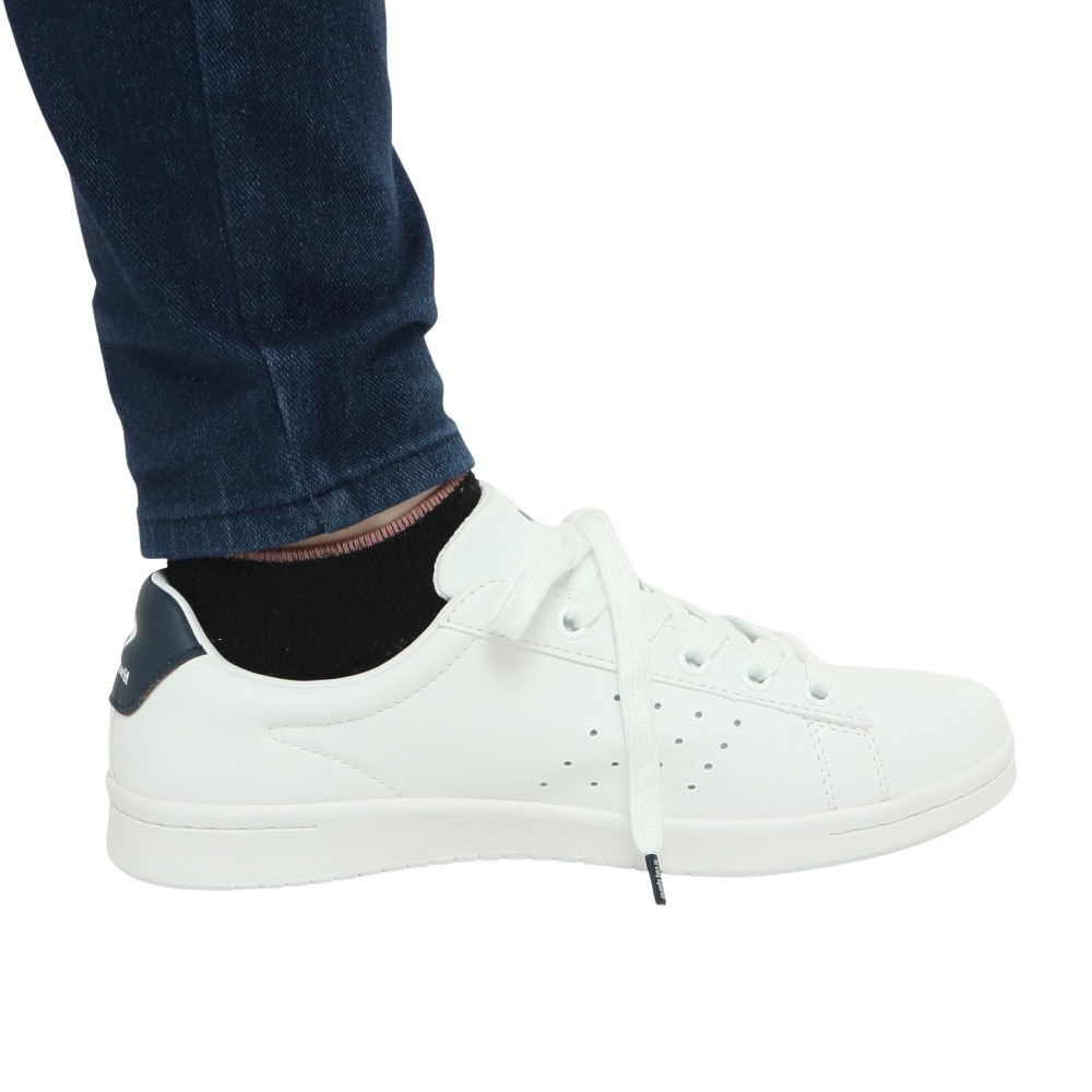 ルコックスポルティフ（lecoqsportif）（レディース）スニーカー ラ ローラン SL ホワイト ネイビー QL1VJC02WN スポーツシューズ タウン 軽量 消臭