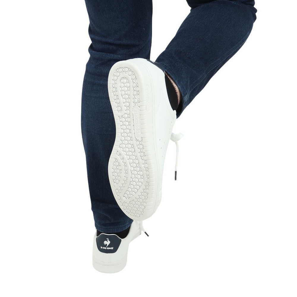 ルコックスポルティフ（lecoqsportif）（レディース）スニーカー ラ ローラン SL ホワイト ネイビー QL1VJC02WN スポーツシューズ タウン 軽量 消臭