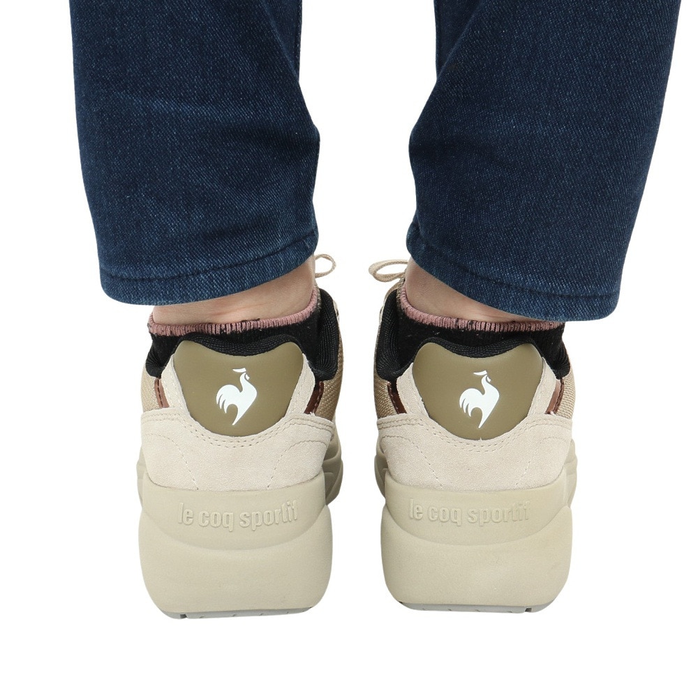 ルコックスポルティフ（lecoqsportif）（レディース）スニーカー LCS ブローニュ ベージュ QL3VJC01CB タウン スポーツ シューズ 消臭 軽量 厚底 通勤 通学 