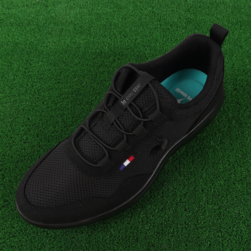 ルコックスポルティフ（lecoqsportif）（レディース）スニーカー ラ ローヌ ブラック QL3VJC05BK スポーツ シューズ 3E相当 消臭 軽量 厚底 日常履き 軽快