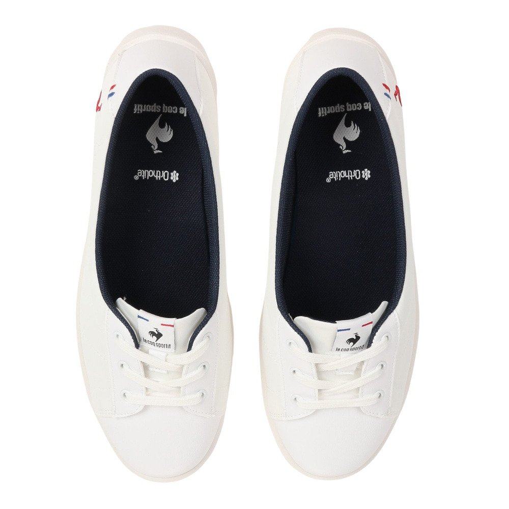 ルコックスポルティフ（lecoqsportif）（レディース）スニーカー LCS フルシュ ショート ホワイト QL3VJC33WH スポーツ カジュアル シューズ 消臭 軽量