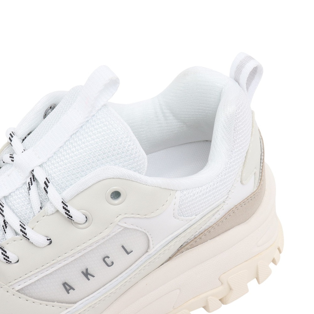 アキクラシック（AKIII CLASSIC）（レディース）スニーカー スポーツシューズ AKIII URBAN TRACKER WHITE/GRAY AKC-0003