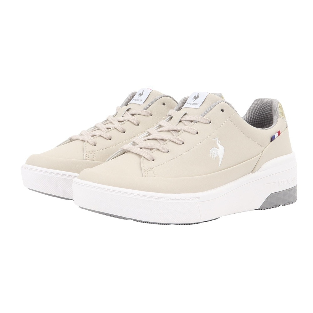 ルコックスポルティフ（lecoqsportif）（レディース）スニーカー スポーツシューズ LCS セーヴル リフト II ベージュ LU5FRS75LZ BGWH シューズ