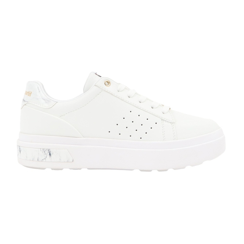 ルコックスポルティフ（lecoqsportif）（レディース）スニーカー スポーツシューズ LLCS セーヴル PF II ホワイト ゴールド LU5FRS76LZ WHGD シューズ