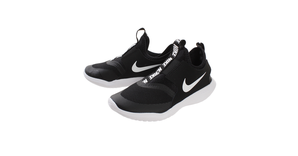 ナイキ（NIKE）（キッズ）スニーカー ジュニア フレックスランナーPS AT4663 001 黒 キッズ 紐なし  スポーツ用品はスーパースポーツゼビオ