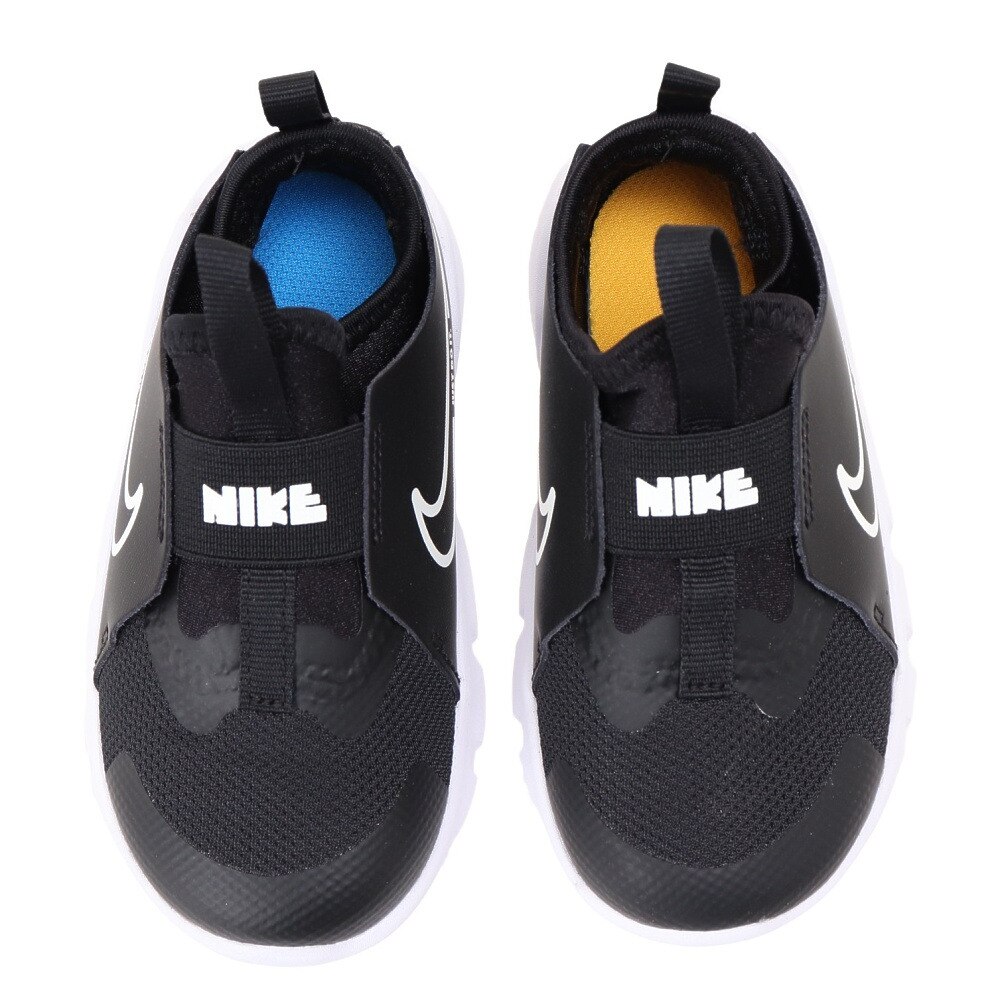 ナイキ（NIKE）（キッズ）ジュニアスニーカー フレックス ランナー 2 TDV ブラック ホワイト DJ6039-002 ベビー 紐なし 子供靴 ファースト スポーツシューズ