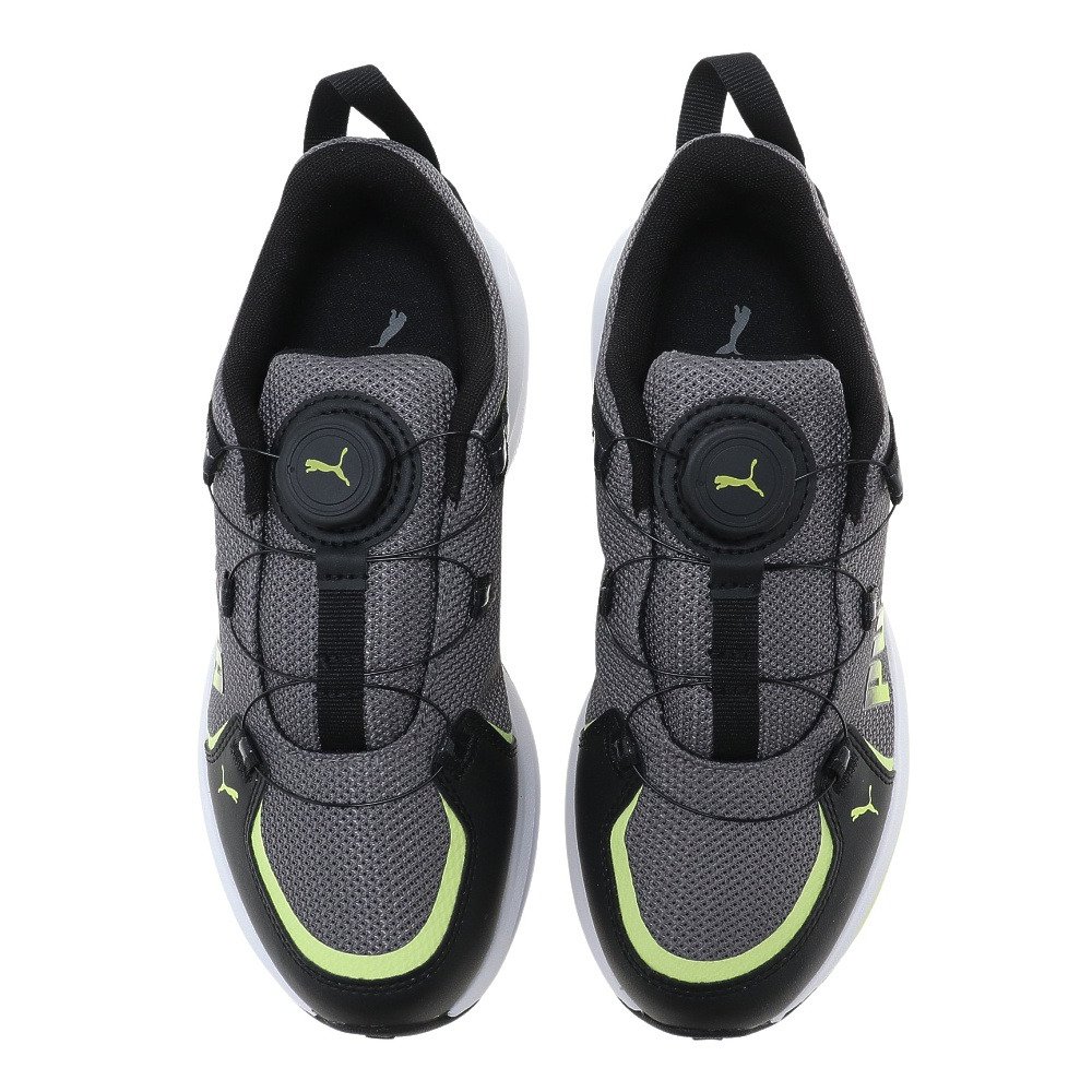 プーマ プーマ Puma キッズ ダイヤル式 トゥウィッチ ランナー ディスク ブラック グレー 黒 ジュニア スニーカー スポーツシューズ 子供靴 運動 スポーツ用品はスーパースポーツゼビオ