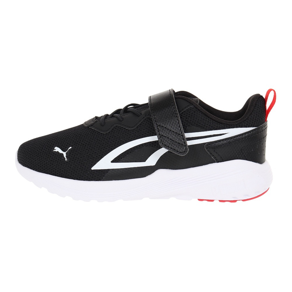 プーマ（PUMA）（キッズ）ジュニア シューズ オールディアクティブAC+PS ブラック 38738701 スニーカー スポーツシューズ 軽量 面ファスナー 運動会 登校