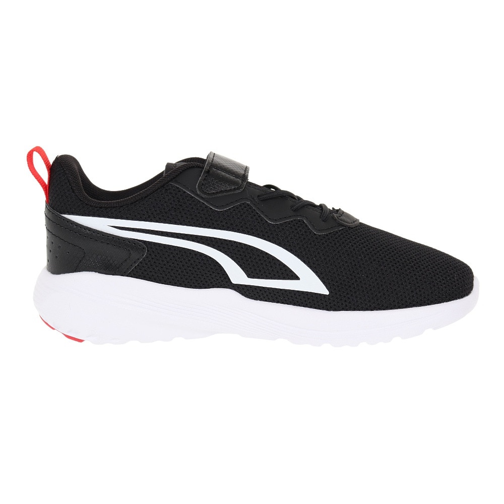 プーマ（PUMA）（キッズ）ジュニア シューズ オールディアクティブAC+PS ブラック 38738701 スニーカー スポーツシューズ 軽量 面ファスナー 運動会 登校