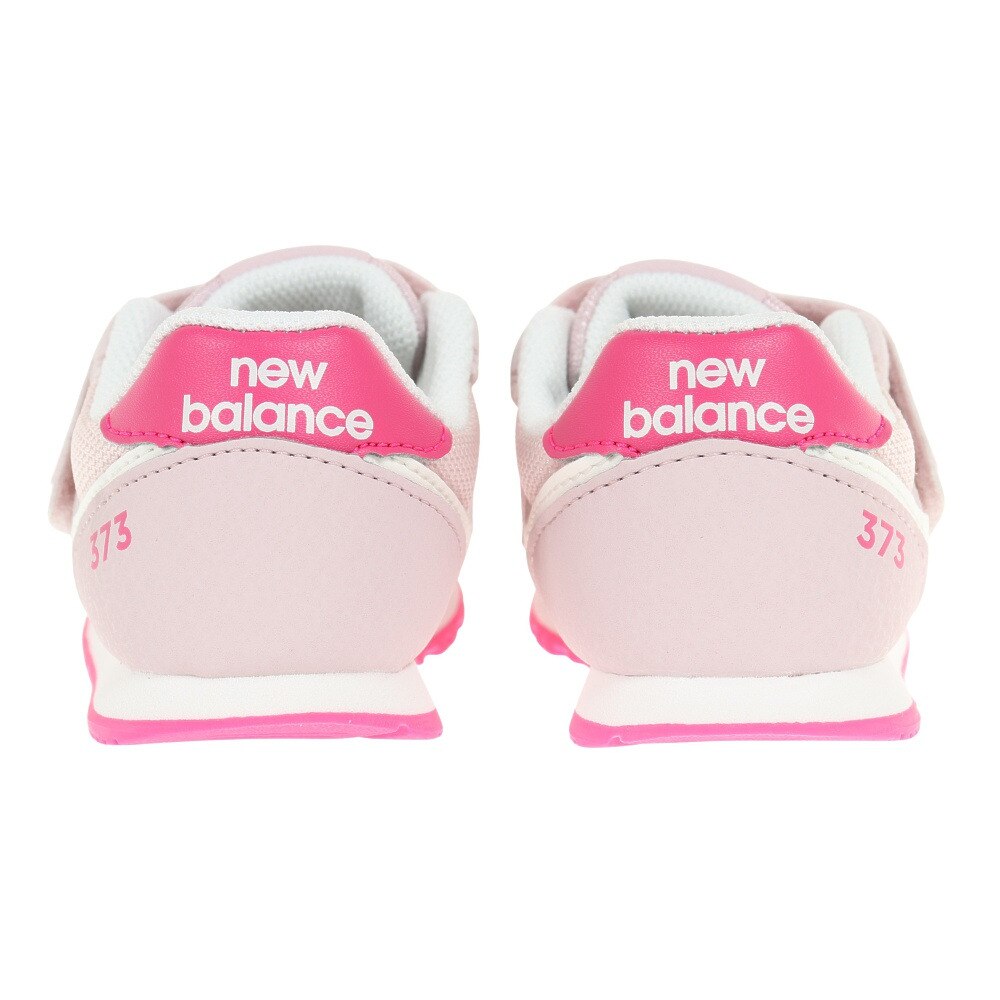 ニューバランス（new balance）（キッズ）ジュニア スニーカー 373 IZ373 XU2 W ピンク スポーツ ファースト シューズ マジックテープ ベルクロ 運動 靴 登園
