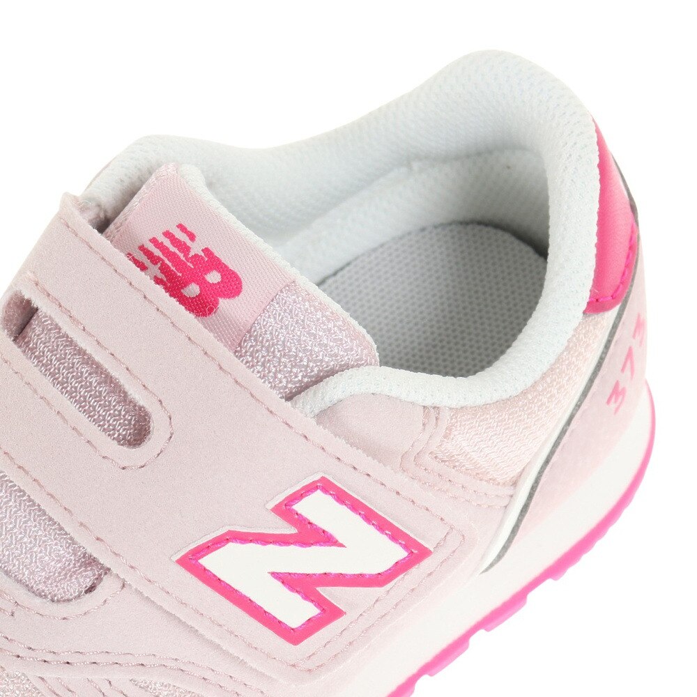 ニューバランス（new balance）（キッズ）ジュニア スニーカー 373 IZ373 XU2 W ピンク スポーツ ファースト シューズ マジックテープ ベルクロ 運動 靴 登園
