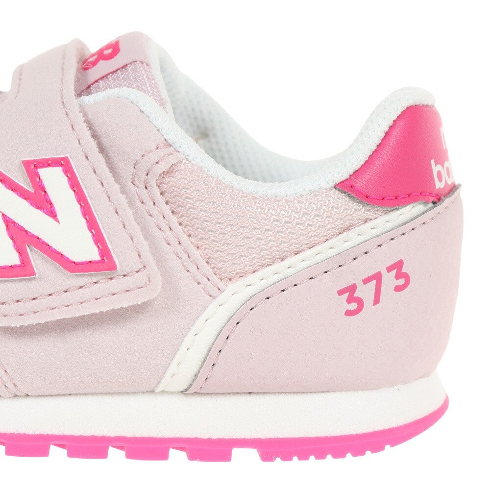 ニューバランス（new balance）（キッズ）ジュニア スニーカー 373 IZ373 XU2 W ピンク スポーツ ファースト シューズ マジックテープ ベルクロ 運動 靴 登園