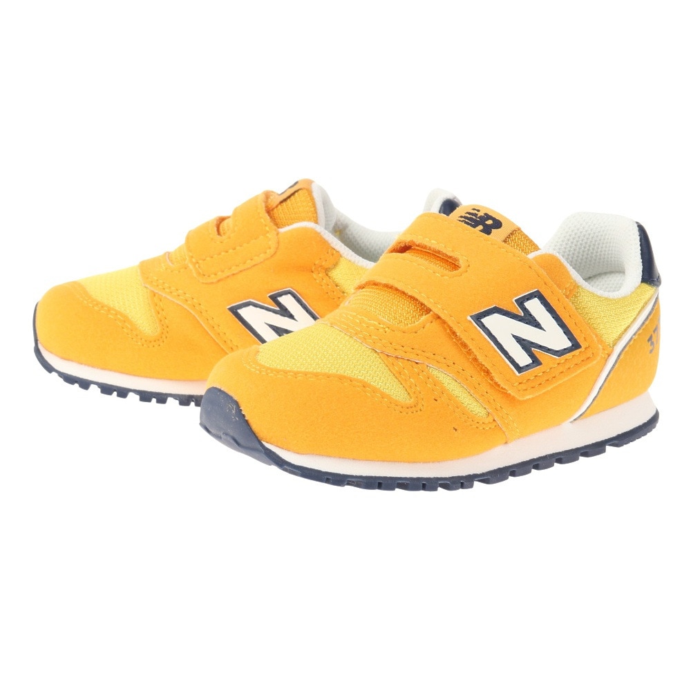 ニューバランス（new balance）（キッズ）ジュニア スニーカー 373 IZ373 XW2 W イエロー スポーツ ファースト シューズ ベルクロ マジックテープ クッション