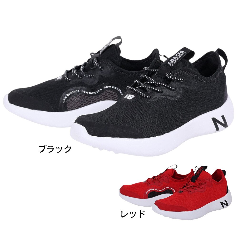 ニューバランス（new balance）（キッズ）ジュニア スニーカー リカバリ― v2 BK2 ブラック YARCVBK2W カジュアル スポーツ シューズ ウォッシャブル 防滑