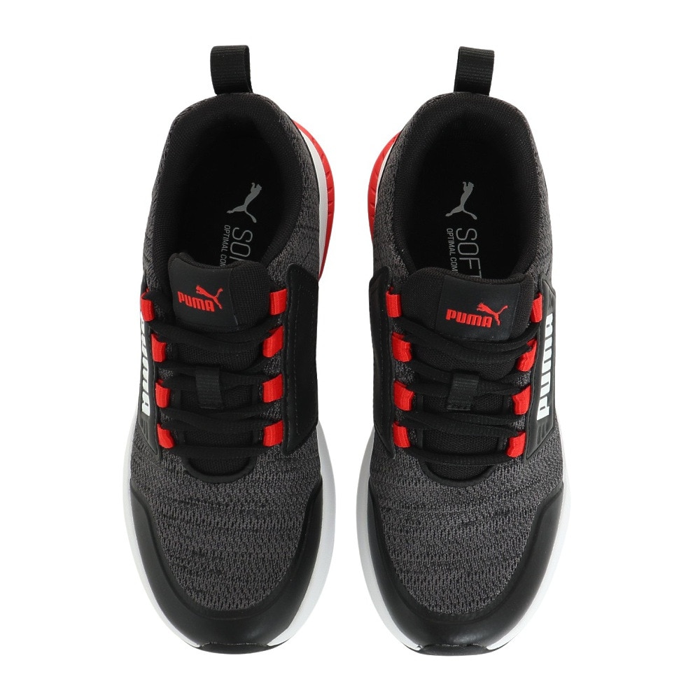 プーマ（PUMA）（キッズ）ジュニアスニーカー エボルブ ストリート ブラック 38913702 ボーイズ スポーツシューズ 通気性 通学 登校 運動靴 