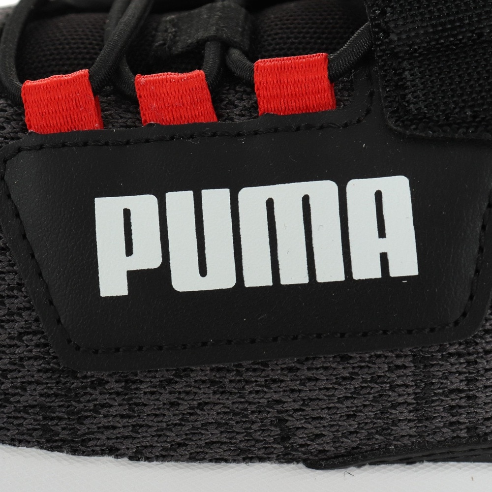 プーマ（PUMA）（キッズ）ジュニアスニーカー エボルブ ストリート ブラック 38913802 ボーイズ スポーツシューズ ベルクロ 通気性 通学 登校 運動靴