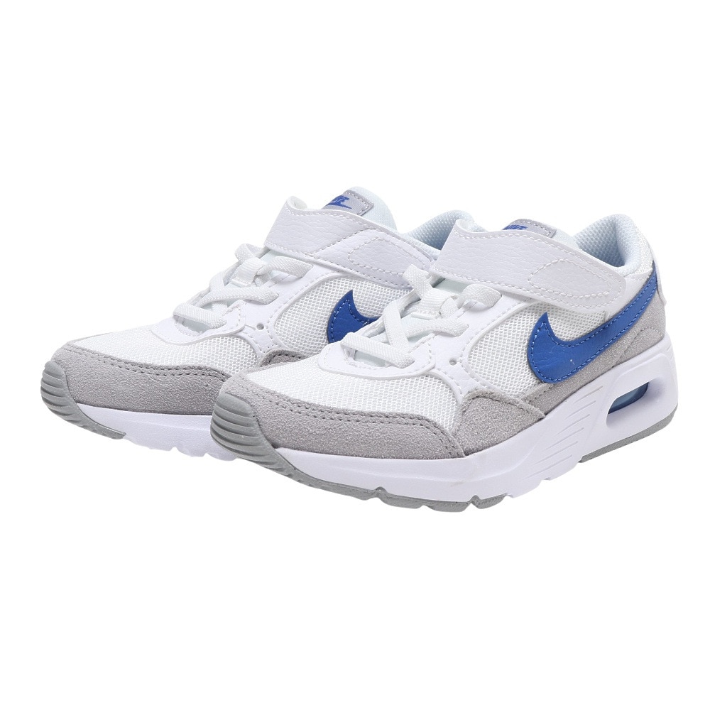 ナイキ｜ナイキ（NIKE）（キッズ）ジュニア スニーカー エア マックス SC PSV ホワイト ブルー CZ5356-101 スポーツ シューズ  面ファスナー 軽量 クッション スポーツ用品はスーパースポーツゼビオ
