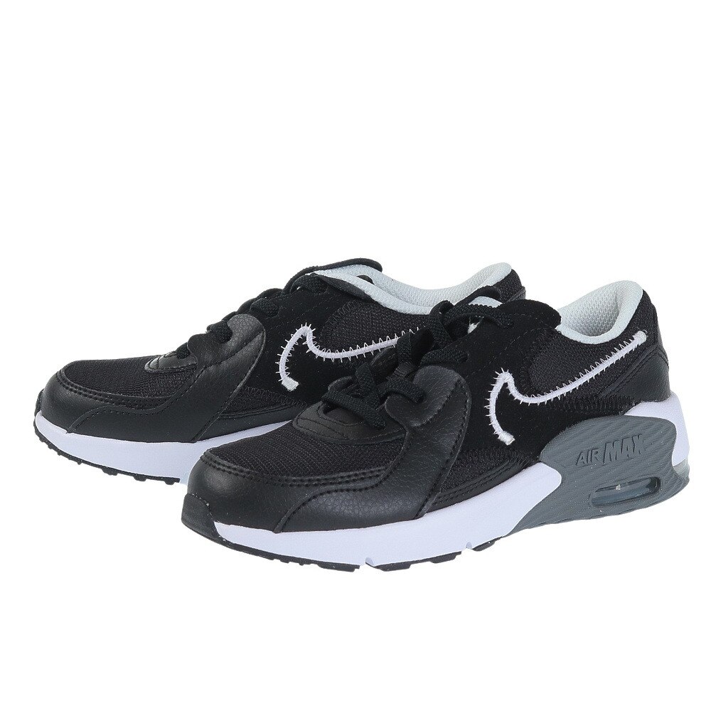 ナイキ（NIKE）（キッズ）ジュニアスニーカー エア マックス エクシー PS ブラック FB3059-002 カジュアル スポーツ シューズ 通気性 軽量 運動会