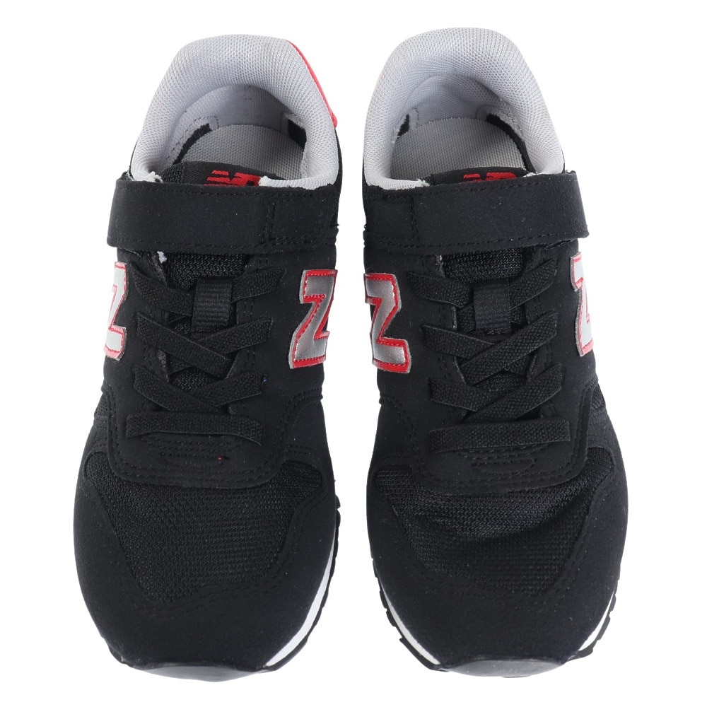 ニューバランス（new balance）（キッズ）ジュニア スニーカー YV373 ブラック YV373AA2M カジュアル スポーツ シューズ ベルクロ 運動会 登校