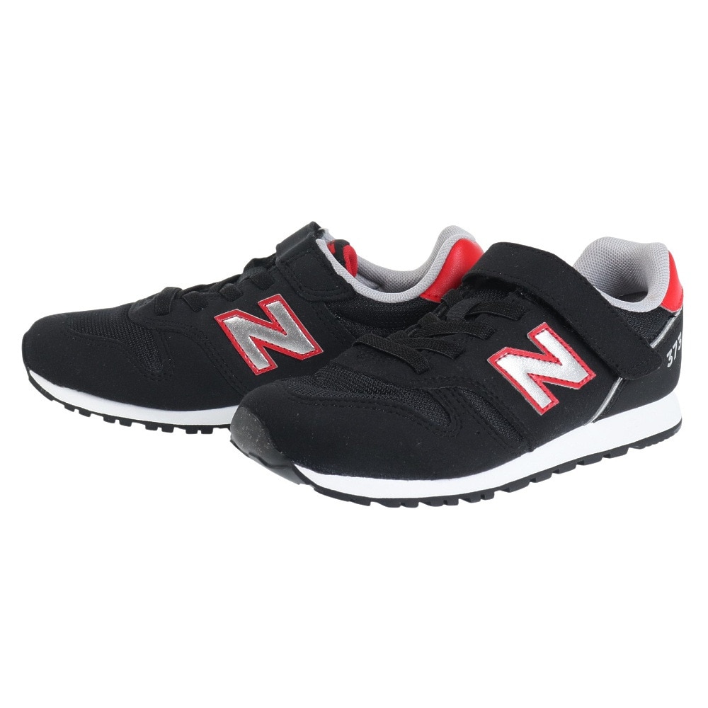 ニューバランス（new balance）（キッズ）ジュニア スニーカー YV373 ブラック YV373AA2M カジュアル スポーツ シューズ ベルクロ 運動会 登校