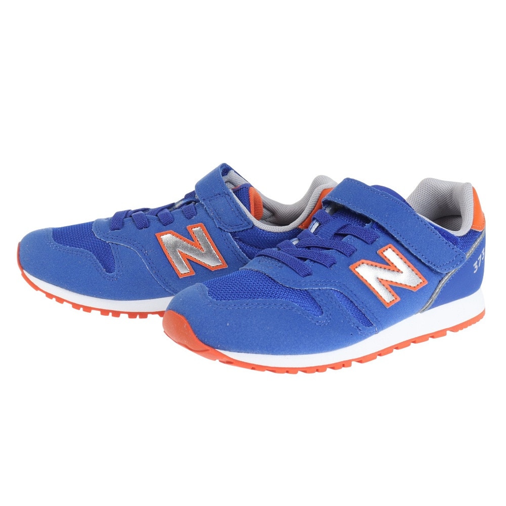 ニューバランス（new balance）（キッズ）ジュニア スニーカー YV373 ブルー YV373AB2M カジュアル スポーツ シューズ ベルクロ 運動会 登校