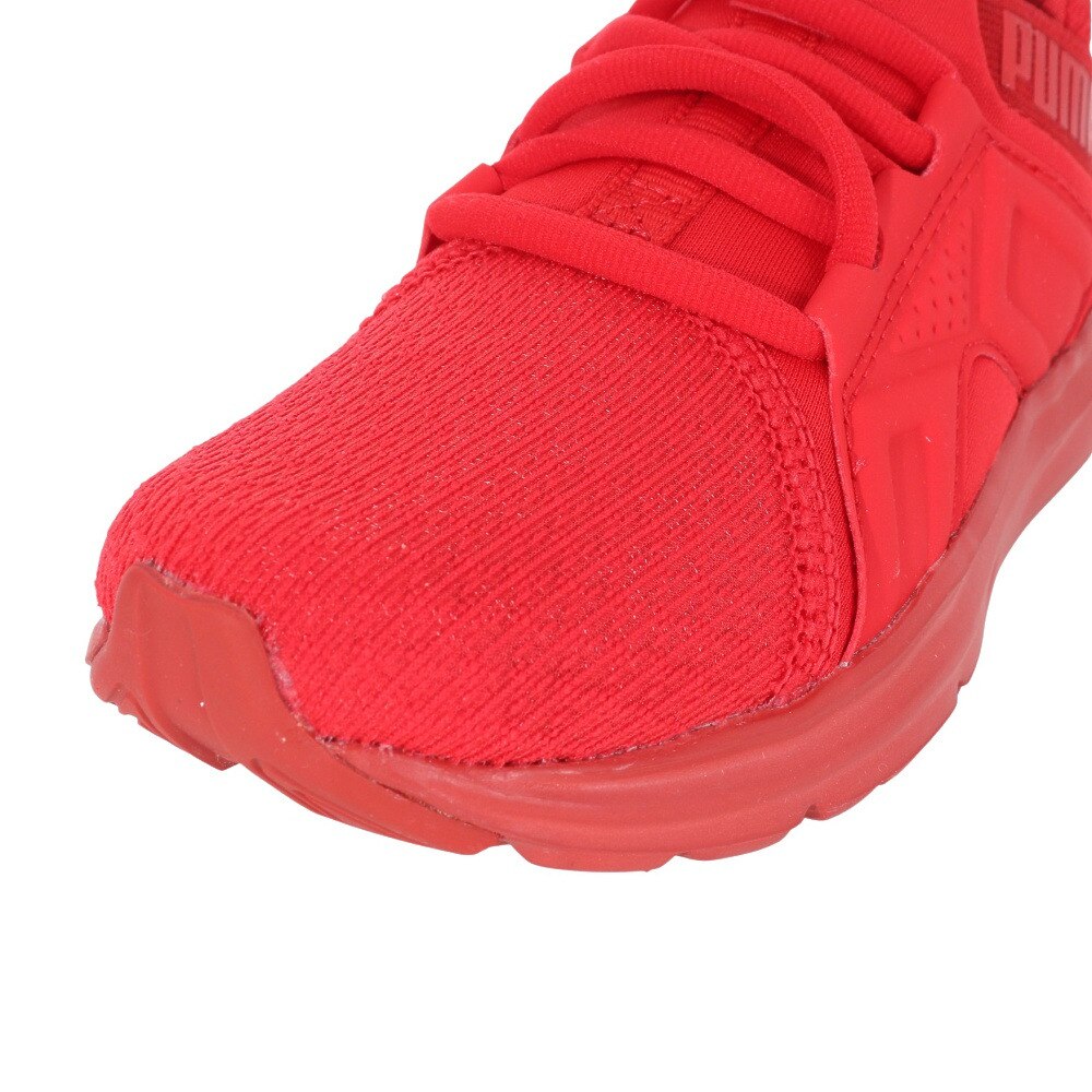 プーマ（PUMA）（キッズ）ジュニア スニーカー エンゾ AC PS レッド 19136101 カジュアル スポーツ ランニング シューズ 軽量 屈曲性 耐久性