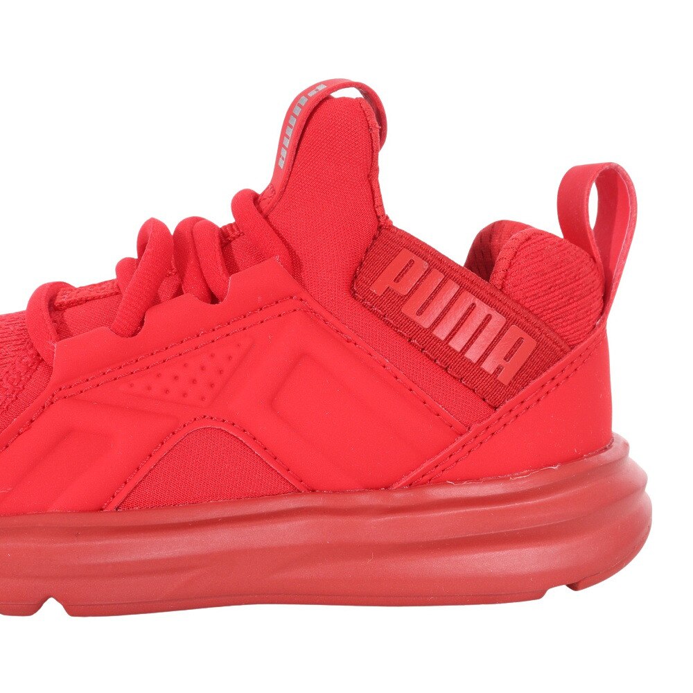 プーマ（PUMA）（キッズ）ジュニア スニーカー エンゾ AC PS レッド 19136101 カジュアル スポーツ ランニング シューズ 軽量 屈曲性 耐久性