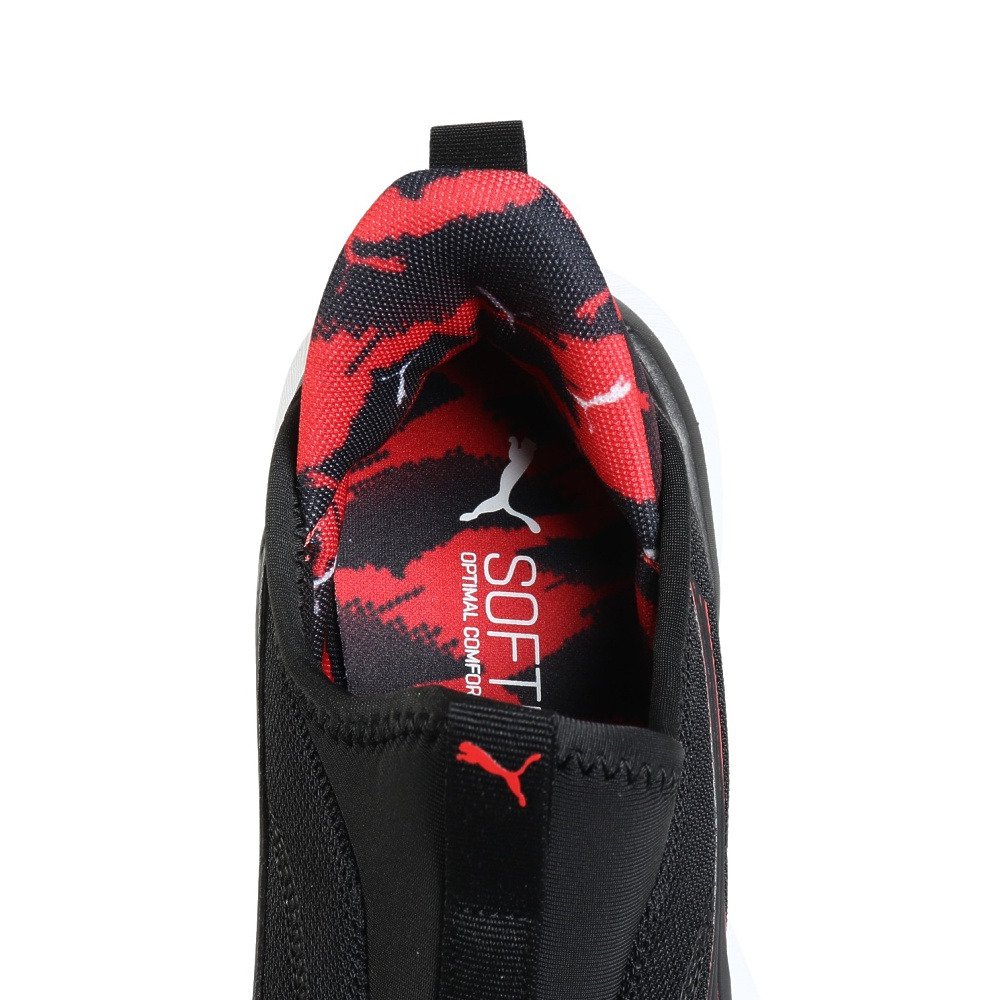 プーマ（PUMA）（キッズ）ジュニアスニーカー ボーイズ スポーツシューズ クルーズ プロフォーム イーズイン AOP ブラック レッド 40565202 カジュアル シューズ