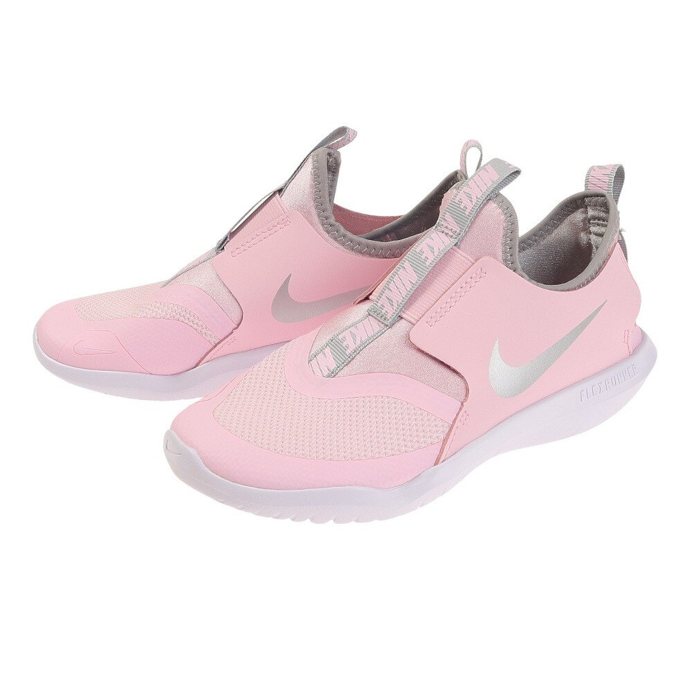 ナイキ（NIKE）（キッズ）フレックス ランナー PS FLEX RUNNER ピンク AT4663-609 ジュニア スニーカー スポーツシューズ スリッポン 子供 運動 靴