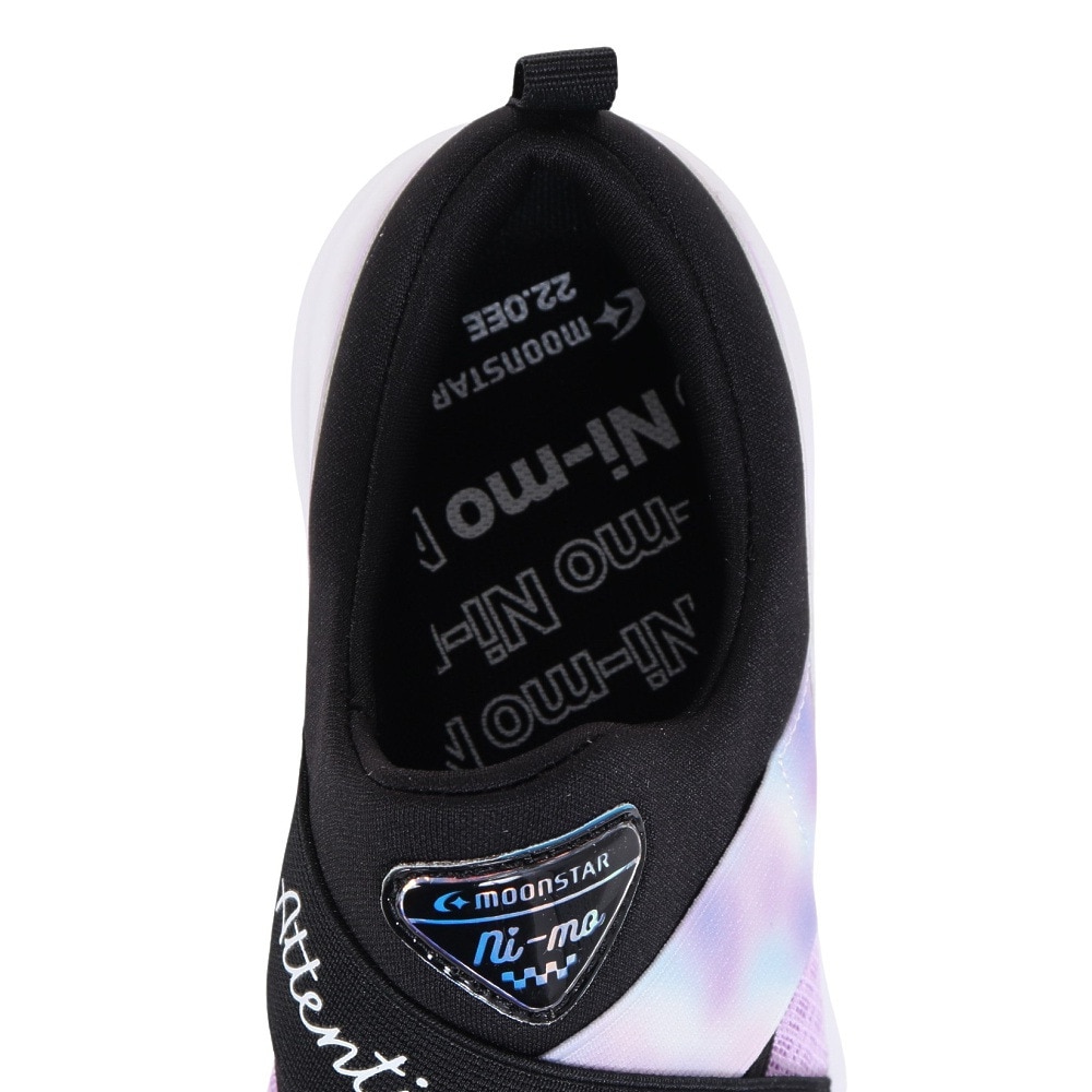 ムーンスター（MoonStar）（キッズ）ジュニアスニーカー ニーモ NM J098 パープル 12298079 ガールズ スポーツシューズ 抗菌防臭 洗えるインソール