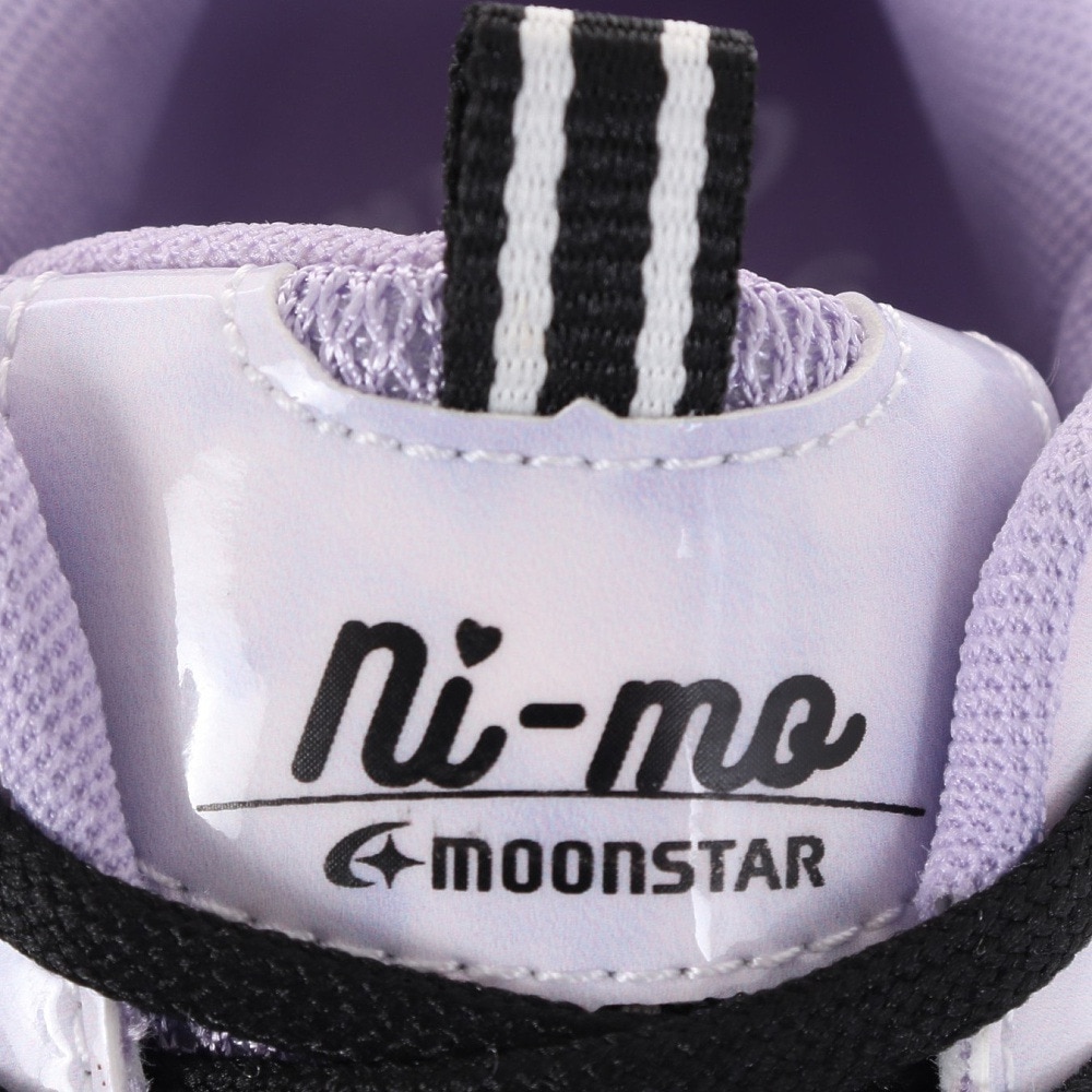ムーンスター（MoonStar）（キッズ）ジュニアスニーカー ニーモ NM J104 パープル 12298139 ガールズ スポーツシューズ 抗菌防臭 洗えるインソール