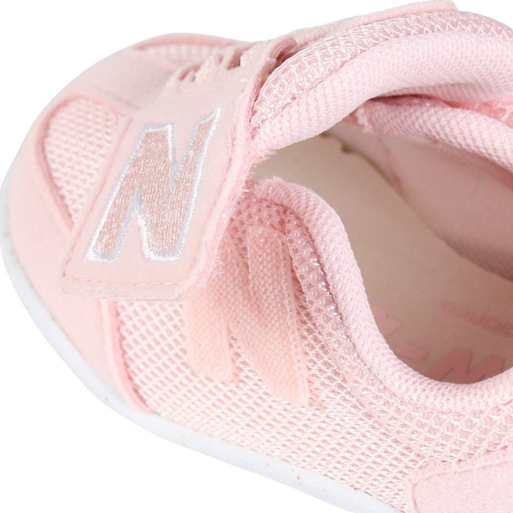 ニューバランス（new balance）（キッズ）キッズシューズ NEW-B FIRST ピンク NW1STPKW ファーストシューズ 面ファスナー 屈曲性 脱ぎ履きしやすい かわいい